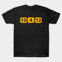 Green Bay Packers 15 4 12 Number Football Vintage Cool T-Shirt