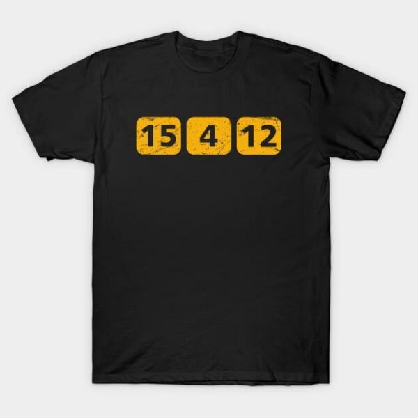 Green Bay Packers 15 4 12 Number Football Vintage Cool T Shirt 1