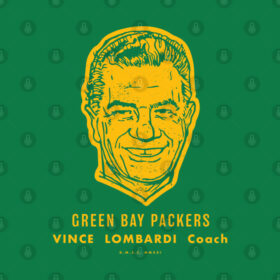 Green Bay Packers - Vince Lombardi (Yellow) T-Shirt Green Bay Packers Vince Lombardi Yellow T Shirt 4