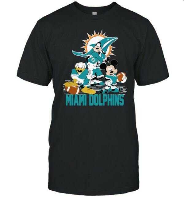 Mickey-Donald-Goofy-Miami-Dolphins-T-Shirt-custom-for-fan