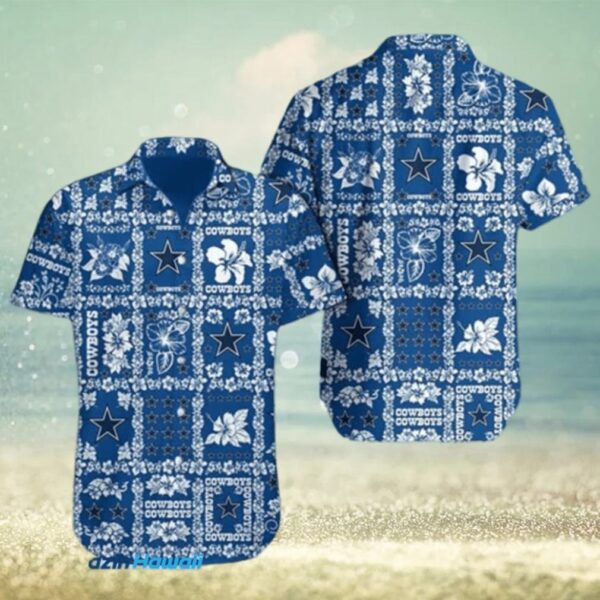 NEW NFL Dallas Cowboys floral tropical hot Hawaiian Shirt 01 FOR FAN