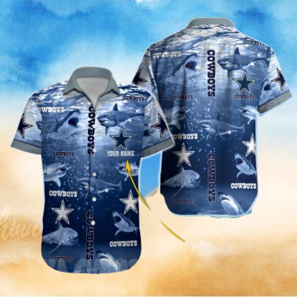 NEW NFL Dallas Cowboys floral tropical hot Hawaiian Shirt 06 custom name