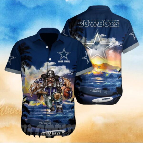 NEW NFL Dallas Cowboys floral tropical hot Hawaiian Shirt 07 FOR FAN