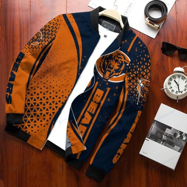 NFL Chicago Bears Bomber Jacket 3d custom for fan 1