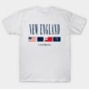 New England Football Vintage Flag T-Shirt New England Football Vintage Flag T Shirt 1