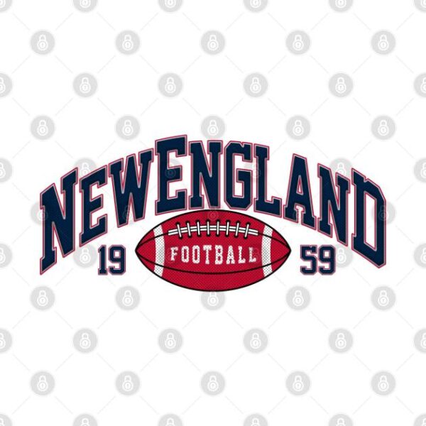 New England Football Vintage T Shirt 2