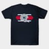 New England Football retro and distressed helmet and stripe T-Shirt New England Football retro and distressed helmet and stripe T Shirt 1
