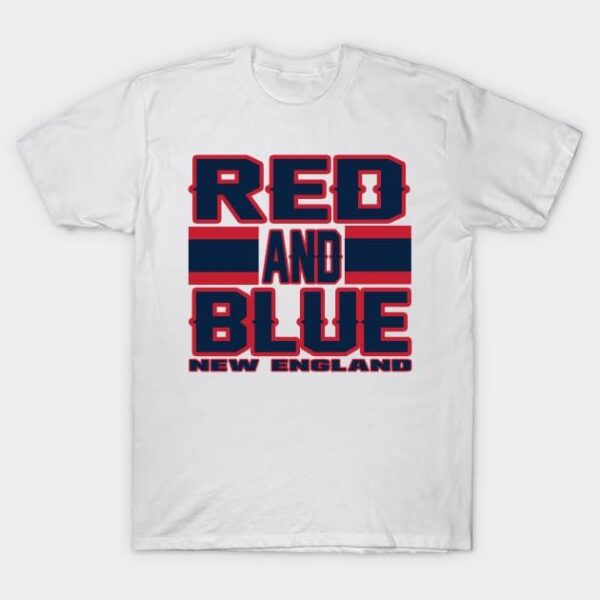 New England LYFE Red and Blue Football Colors! T Shirt 1