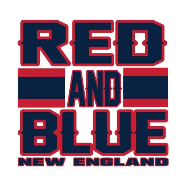 New England LYFE Red and Blue Football Colors! T Shirt 2