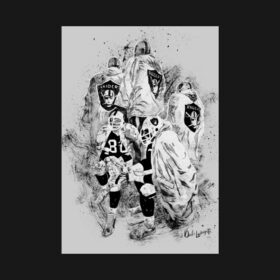 Oakland Raiders Mural - Treatment X3 T-Shirt Oakland Raiders Mural Treatment X3 T Shirt 2