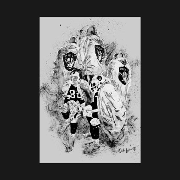 Oakland Raiders Mural Treatment X3 T Shirt 2