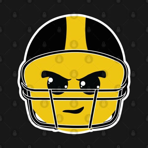 Pittsburgh Football Helmet Smiley Guy T Shirt 2
