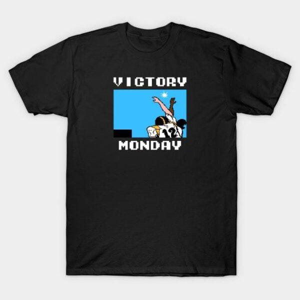 Pittsburgh Football Victory Monday 8 Bit Retro Game High 5 T Shirt 1