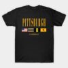 Pittsburgh Football Vintage Flag T-Shirt Pittsburgh Football Vintage Flag T Shirt 1
