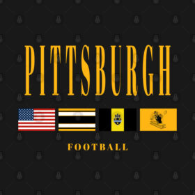 Pittsburgh Football Vintage Flag T-Shirt Pittsburgh Football Vintage Flag T Shirt 2