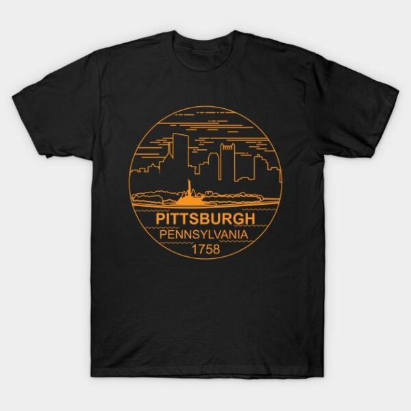 Pittsburgh Line Logo T Shirt 1