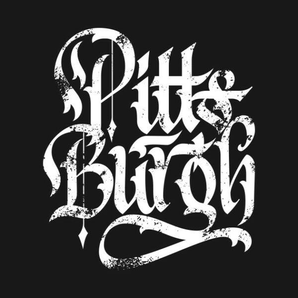 Pittsburgh Map Calligraphy Lettering Fan Art T Shirt 4