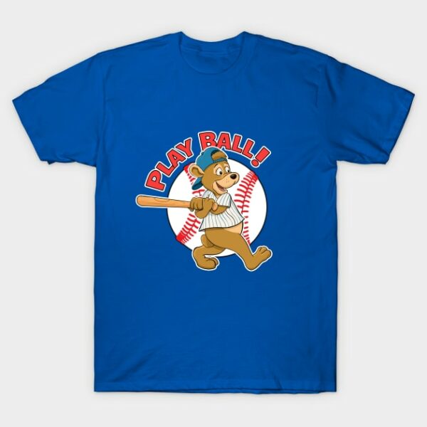 Play Ball! Cubs Baseball Mascot T Shirt 1