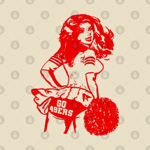 San Francisco Retro Cheerleader T Shirt 2