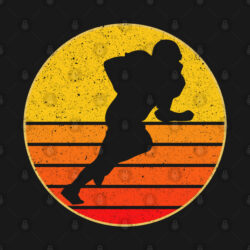 Vintage Workout Retro Football Sunset Washington Silhouette T-Shirt Vintage Workout Retro Football Sunset Washington Silhouette T Shirt 2