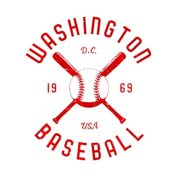 Washington Baseball distressed T Shirt 2