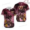 Washington Commanders nfl Hawaiian Shirt Custom Name for fan Washington Commanders nfl Hawaiian Shirt Custom Name for fan