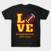 Washington Football DC Sports Team With American Football ball Style, Vintage Washington Football DC Sports Team Novelty Gift T-Shirt Washington Football DC Sports Team With American Football ball Style Vintage Washington Football DC Sports Team Novelty Gift T Shirt 1
