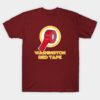 Washington Red Tape Football Team Fun Logo T-Shirt Washington Red Tape Football Team Fun Logo T Shirt 1