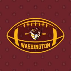 Washington Team Colors Football T-Shirt Washington Team Colors Football T Shirt 2