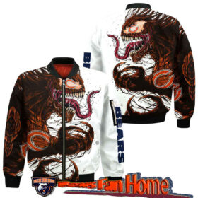 nfl Chicago Bears bomber jacket Venom graphic gift for fan
