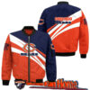 nfl Chicago Bears bomber jacket curve graphic gift for fan