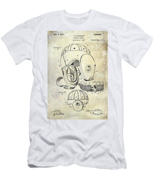 1 Football Helmet Patent Jon Neidert t-shirt