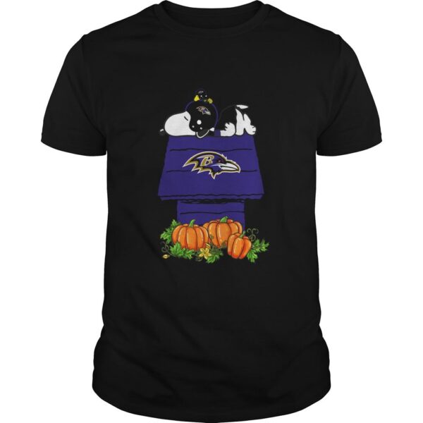 Baltimore Ravens Snoopy Pumpkin House NFL