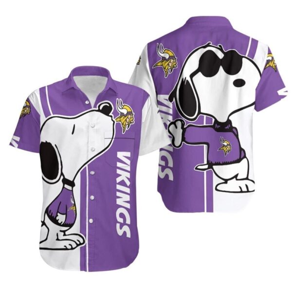 Beach Shirt Snoopy Lover All Over Print Minnesota Vikings Hawaiian Shirt