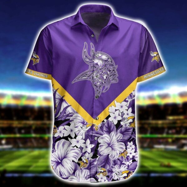 Best Team NFL Minnesota Vikings Hawaiian Beach Shirts 1