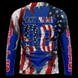 Buffalo Bills AFC Evil Demon US Flag Custom all over 3D long sleeve for fan nfl