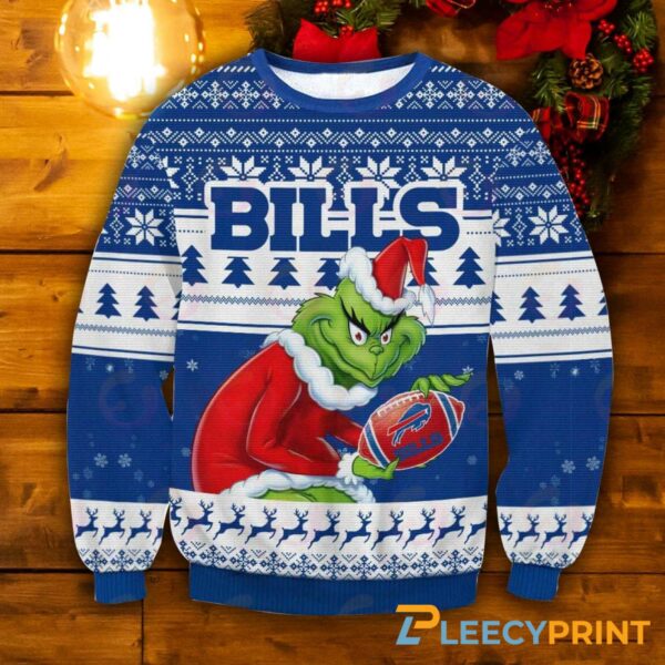 Buffalo Bills Grinch Ugly Christmas Sweater – Buffalo Bills Ugly Christmas Sweater