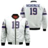 Buffalo Bills Isaiah Mckenzie #19 Great Player Nfl American Football Team White Vintage 3d Designed Allover Gift For Bills Fans Bomber Jacket Buffalo Bills Isaiah Mckenzie 19 Great Player Nfl American Football Team White Vintage 3d Designed Allover Gift For Bills Fans Bomber Jacket