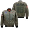 Buffalo Bills John Brown #15 Nfl Great Player Camo 2019 Salute To Service Custom 3d Designed Allover Custom Gift For Bills Fans Bomber Jacket Buffalo Bills John Brown 15 Nfl Great Player Camo 2019 Salute To Service Custom 3d Designed Allover Custom Gift For Bills Fans Bomber Jacket
