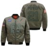 Buffalo Bills Jordan Poyer 21 Nfl Great Player Camo 2019 Salute To Service Custom 3d Designed Allover Custom Gift For Bills Fans Bomber Jacket