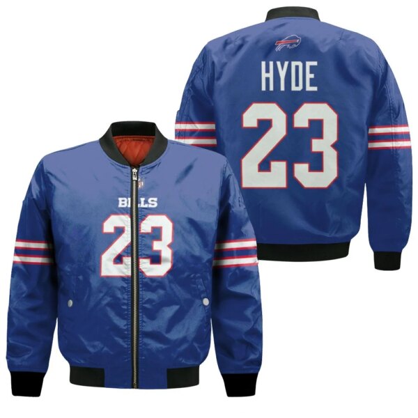 Buffalo Bills Micah Hyde 23 Nfl Legend Player American Football Game Royal 3d Designed Allover Gift For Bills Fans Bomber Jacket