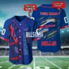 Buffalo Bills NFL 3D Personalized Custom baseball jersey Buffalo Bills NFL 3D Personalized Custom baseball jersey
