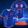 Buffalo Bills NFL Custom Name And Number Best Dad Ever Baseball Jersey Shirt