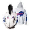 Buffalo Bills Nfl Bomber Jacket 3d Jersey Zip Hoodie Buffalo Bills Nfl Bomber Jacket 3d Jersey Zip Hoodie