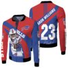 Buffalo Bills Number 23 Aaron Williams With Sign Fleece Bomber Jacket Buffalo Bills Number 23 Aaron Williams With Sign Fleece Bomber Jacket