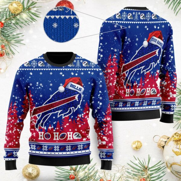 Buffalo Bills Santa Hat Christmas NFL Ugly Sweater Buffalo Bills Ugly Sweater