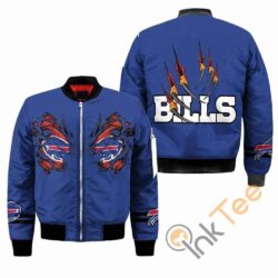 Buffalo Bills nfl 3D Bomber Jacket monster Pilot Bomber Jackets Coats