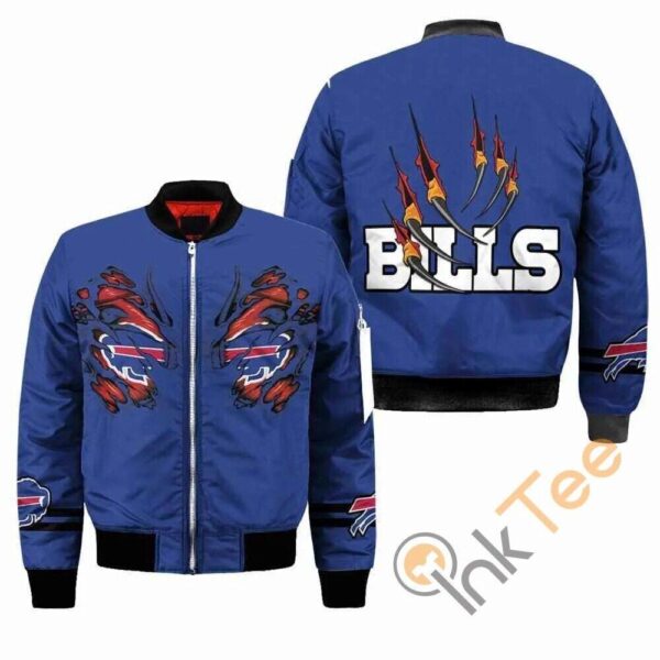 Buffalo Bills nfl 3D Bomber Jacket monster Pilot Bomber Jackets Coats