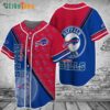 Buffalo Bills nfl Baseball Jersey 3d Logo Pattern custom for fan Buffalo Bills nfl Baseball Jersey 3d Logo Pattern custom for fan