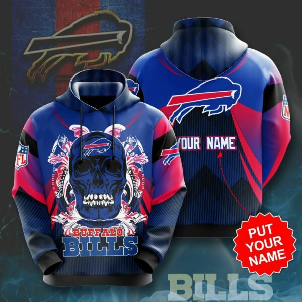 Buffalo Bills nfl Hoodie Pullover Personalized Name Sweatshirt Customized Gift 01